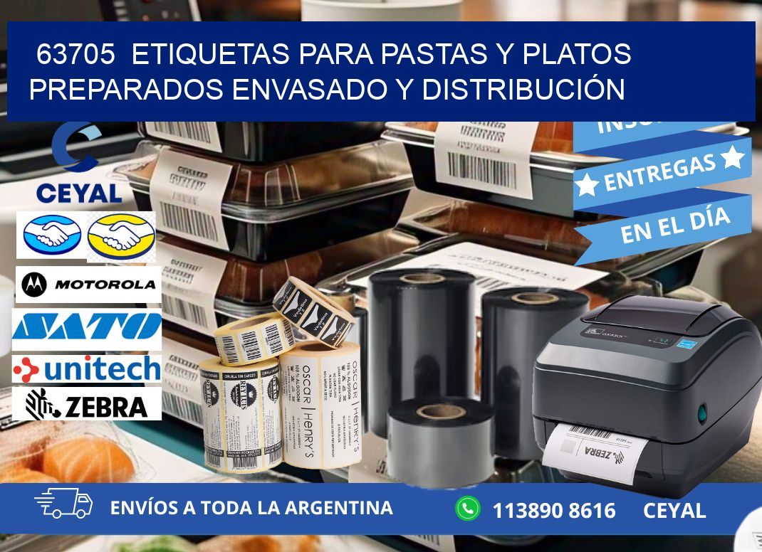 63705  ETIQUETAS PARA PASTAS Y PLATOS PREPARADOS ENVASADO Y DISTRIBUCIÓN