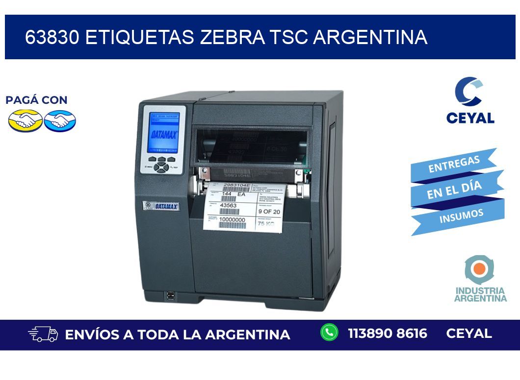 63830 etiquetas zebra tsc argentina
