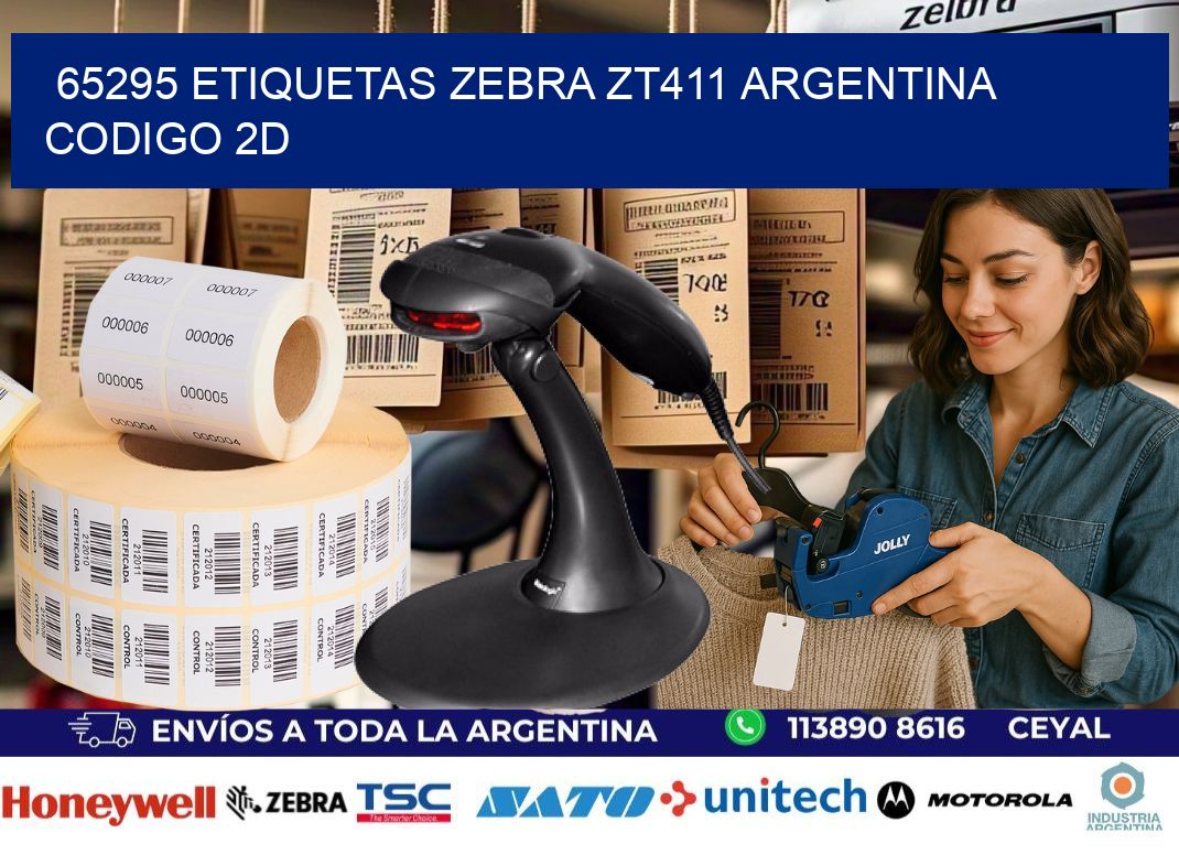 65295 etiquetas zebra zt411 argentina CODIGO 2D