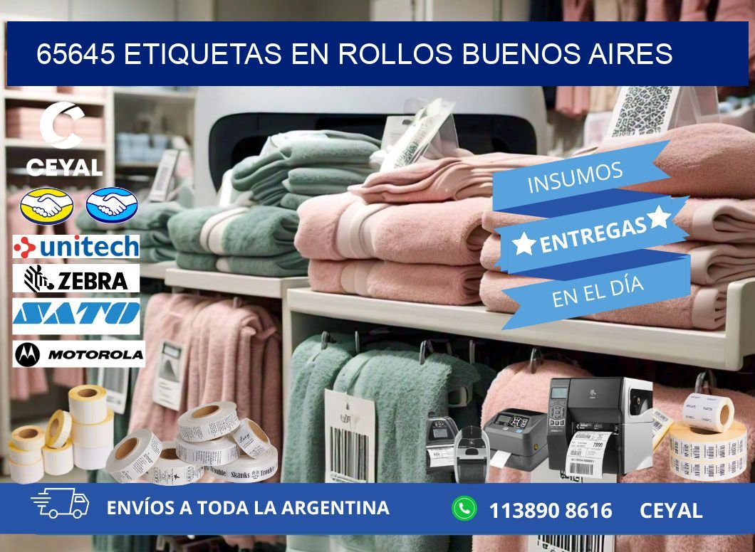 65645 ETIQUETAS EN ROLLOS BUENOS AIRES