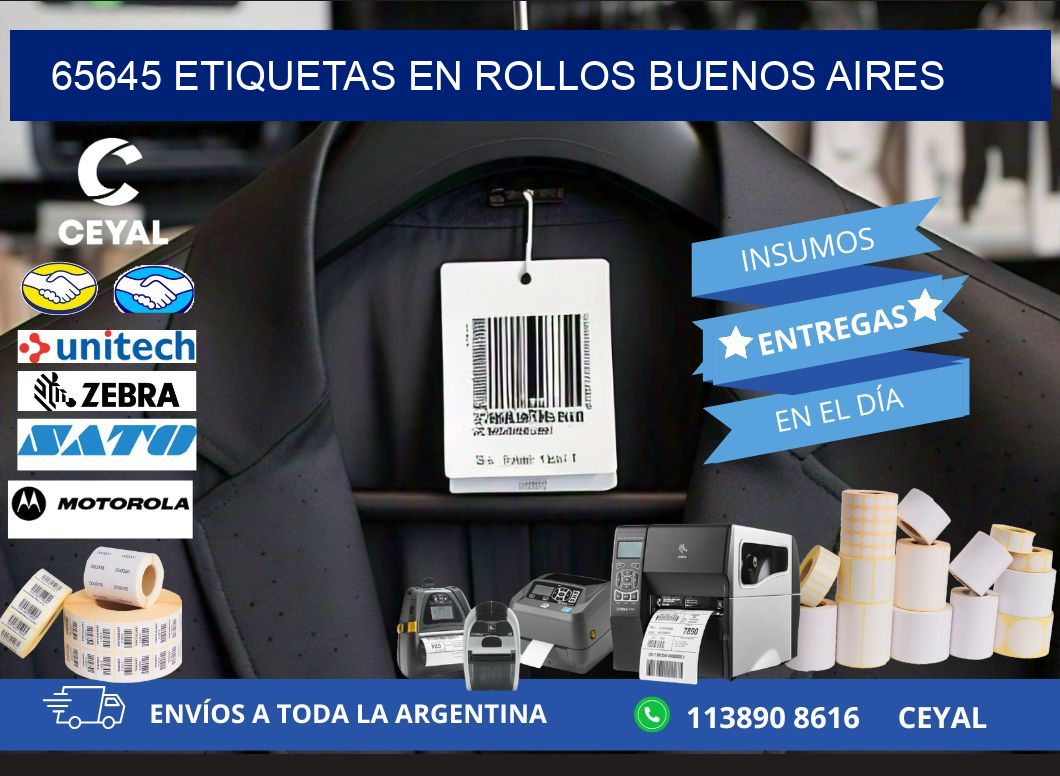 65645 ETIQUETAS EN ROLLOS BUENOS AIRES