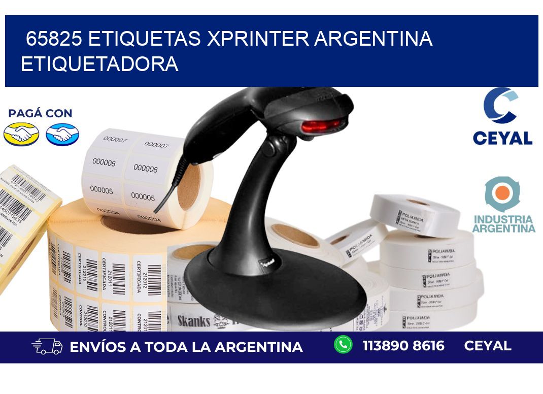 65825 etiquetas xprinter argentina ETIQUETADORA