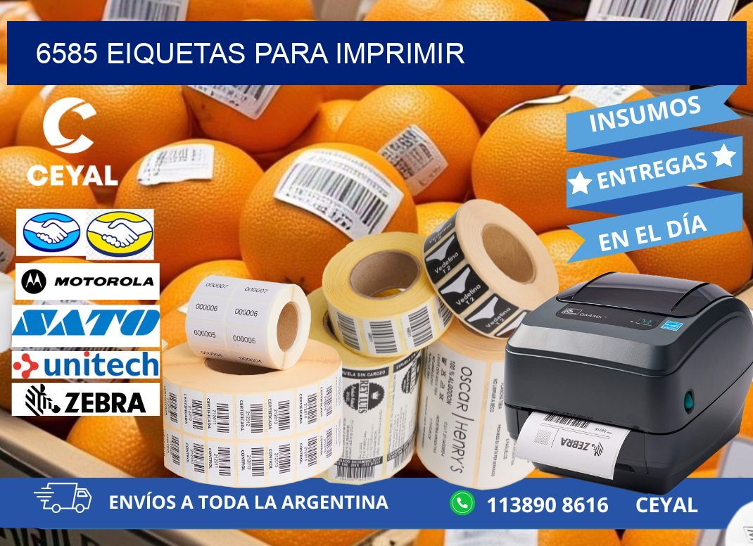 6585 EIQUETAS PARA IMPRIMIR