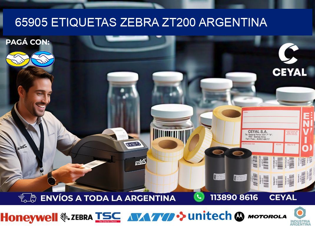 65905 etiquetas zebra zt200 argentina