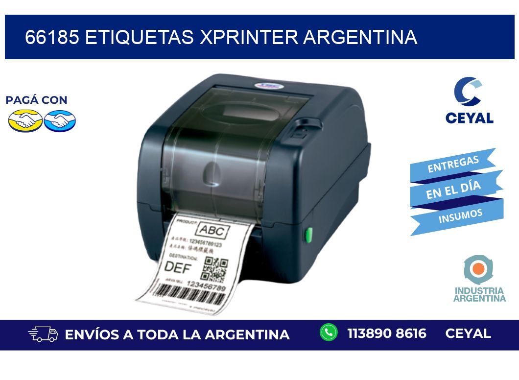 66185 etiquetas xprinter argentina