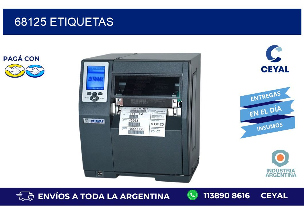 68125 ETIQUETAS