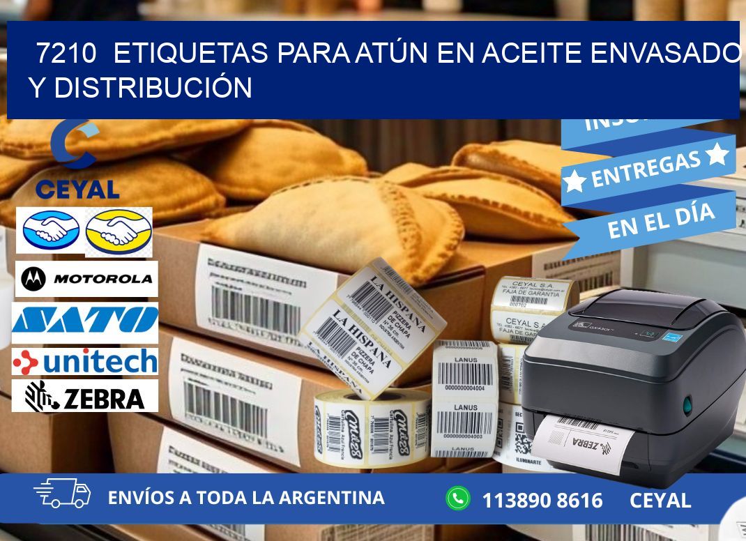 7210  ETIQUETAS PARA ATÚN EN ACEITE ENVASADO Y DISTRIBUCIÓN