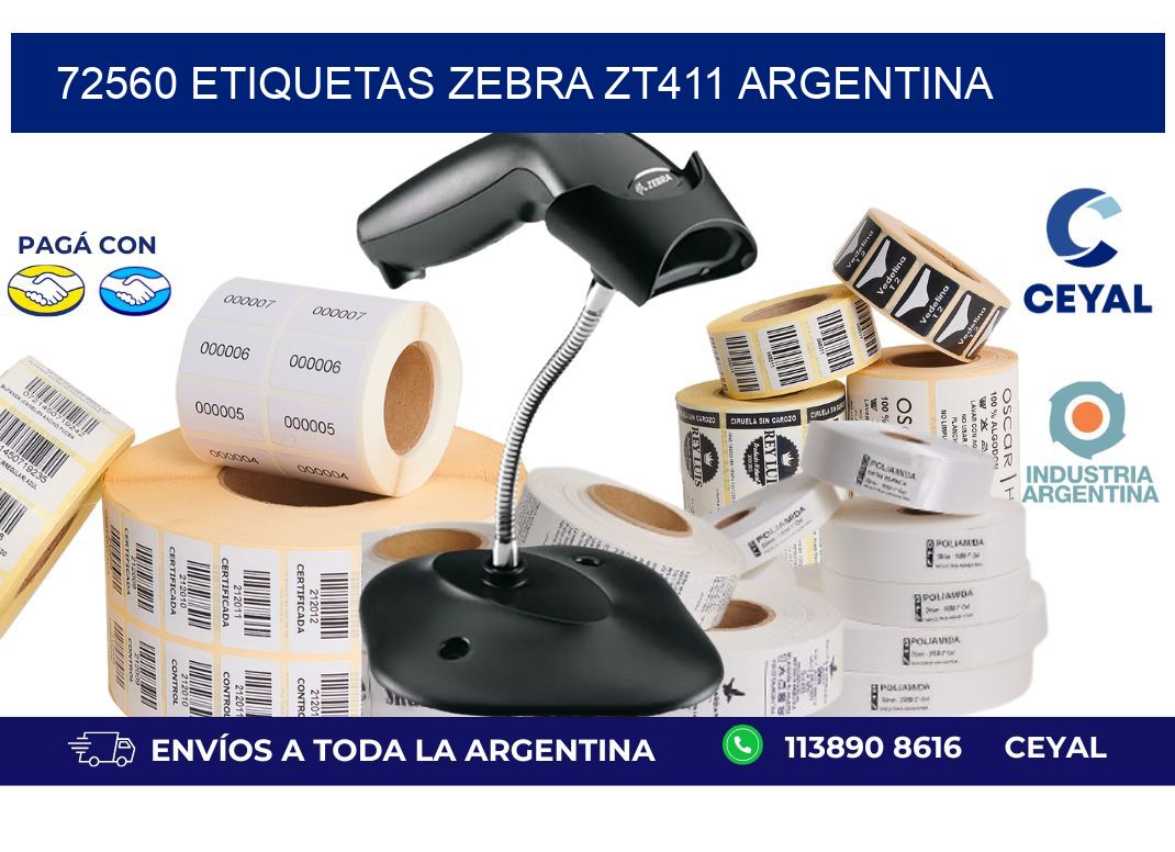 72560 etiquetas zebra zt411 argentina