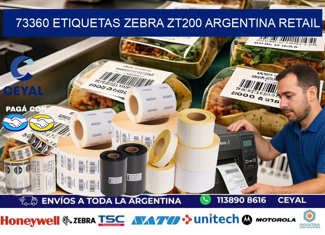73360 etiquetas zebra zt200 argentina RETAIL
