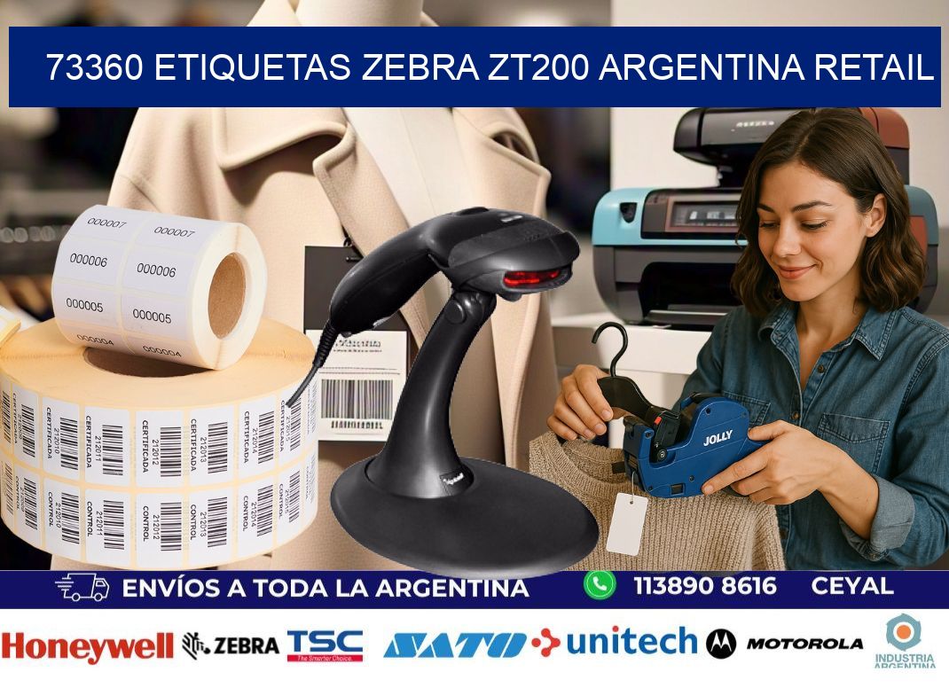 73360 etiquetas zebra zt200 argentina RETAIL