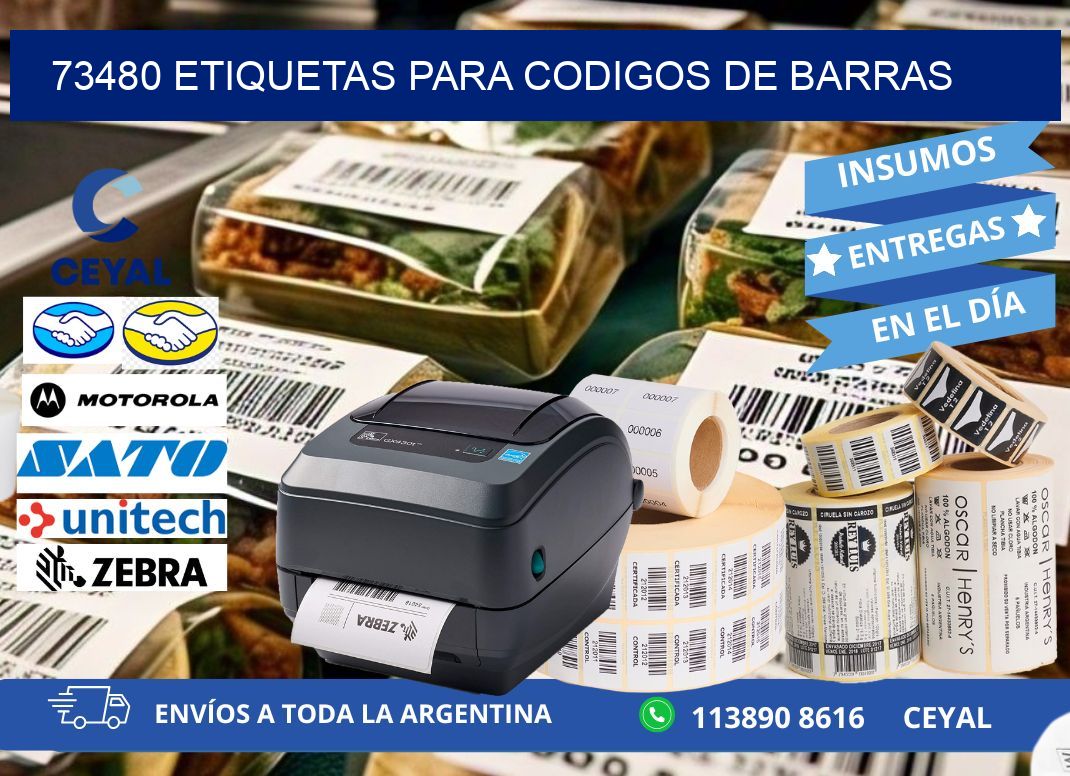 73480 ETIQUETAS PARA CODIGOS DE BARRAS