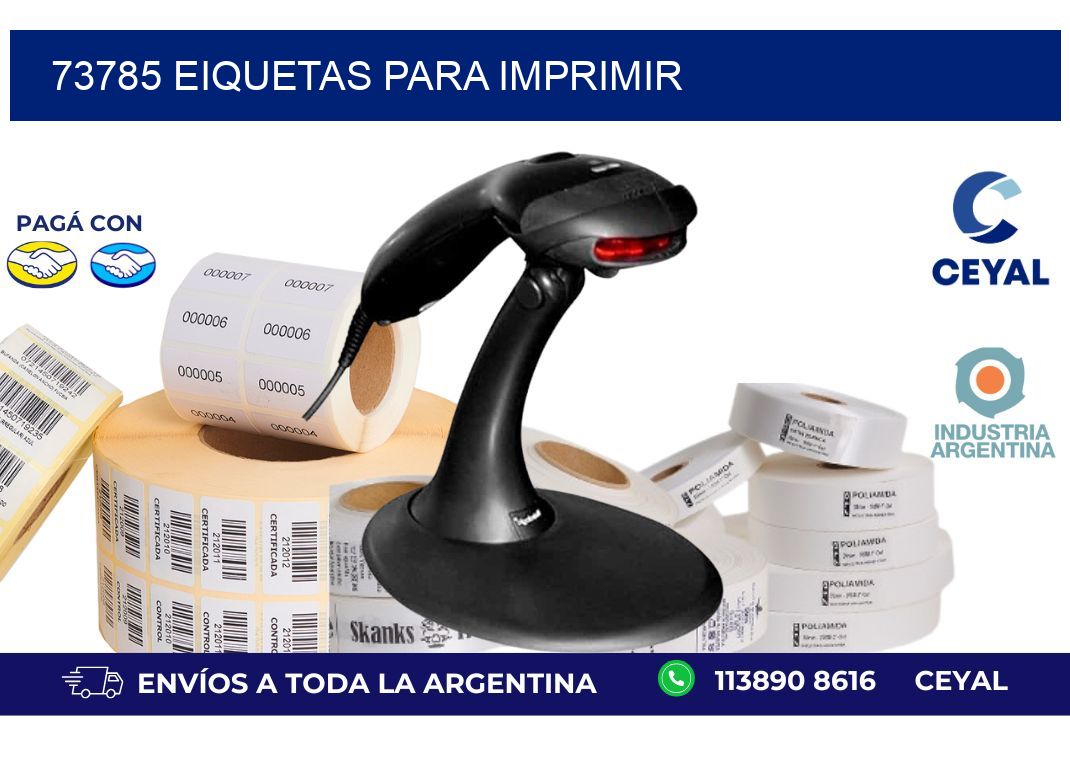 73785 EIQUETAS PARA IMPRIMIR
