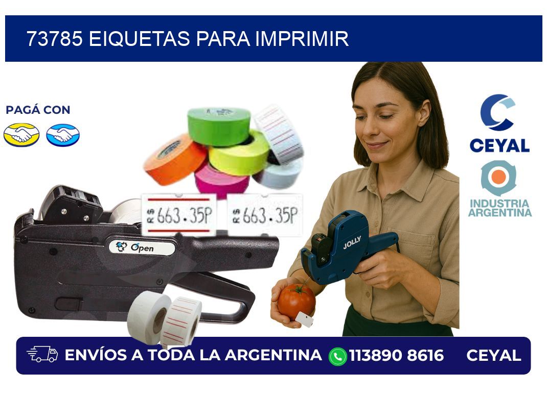 73785 EIQUETAS PARA IMPRIMIR