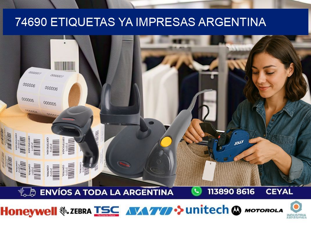 74690 ETIQUETAS YA IMPRESAS ARGENTINA