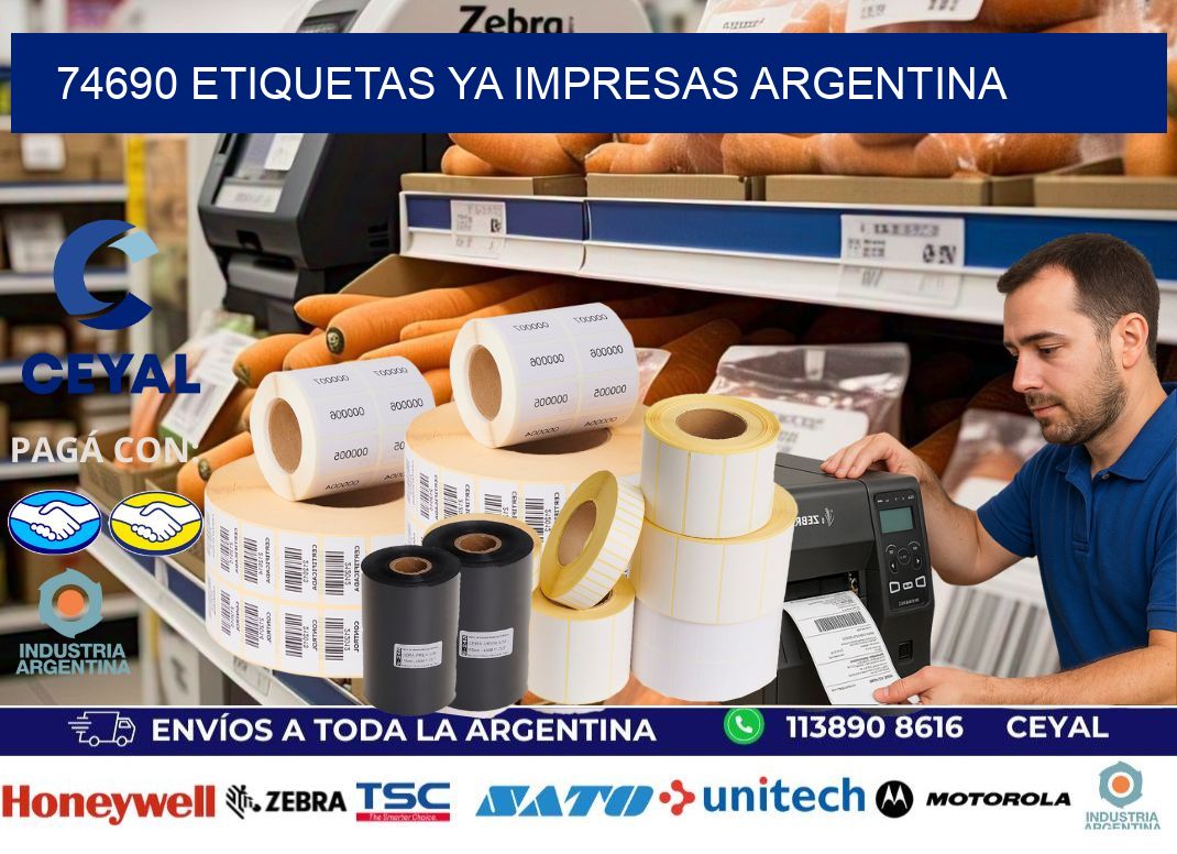 74690 ETIQUETAS YA IMPRESAS ARGENTINA