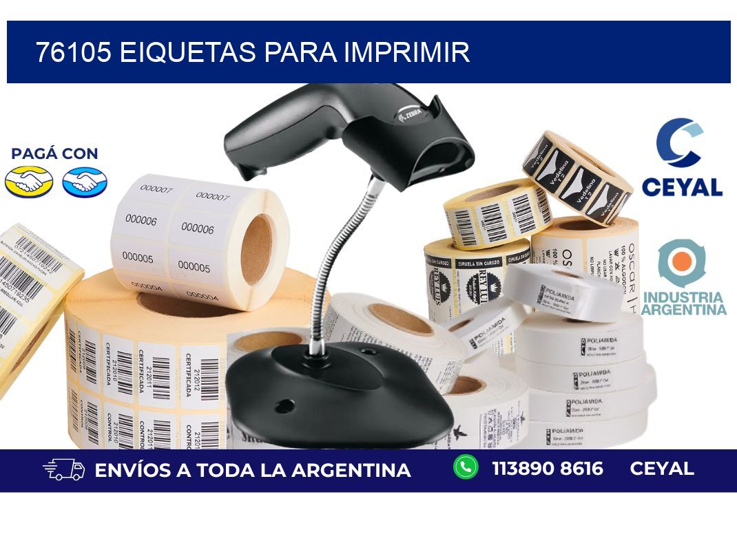76105 EIQUETAS PARA IMPRIMIR