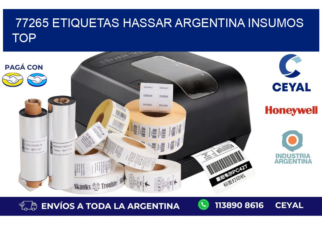 77265 etiquetas hassar argentina INSUMOS TOP