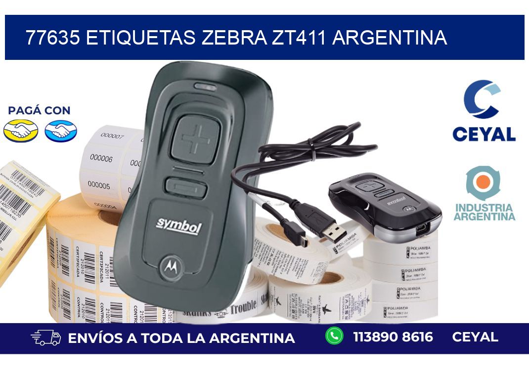 77635 etiquetas zebra zt411 argentina