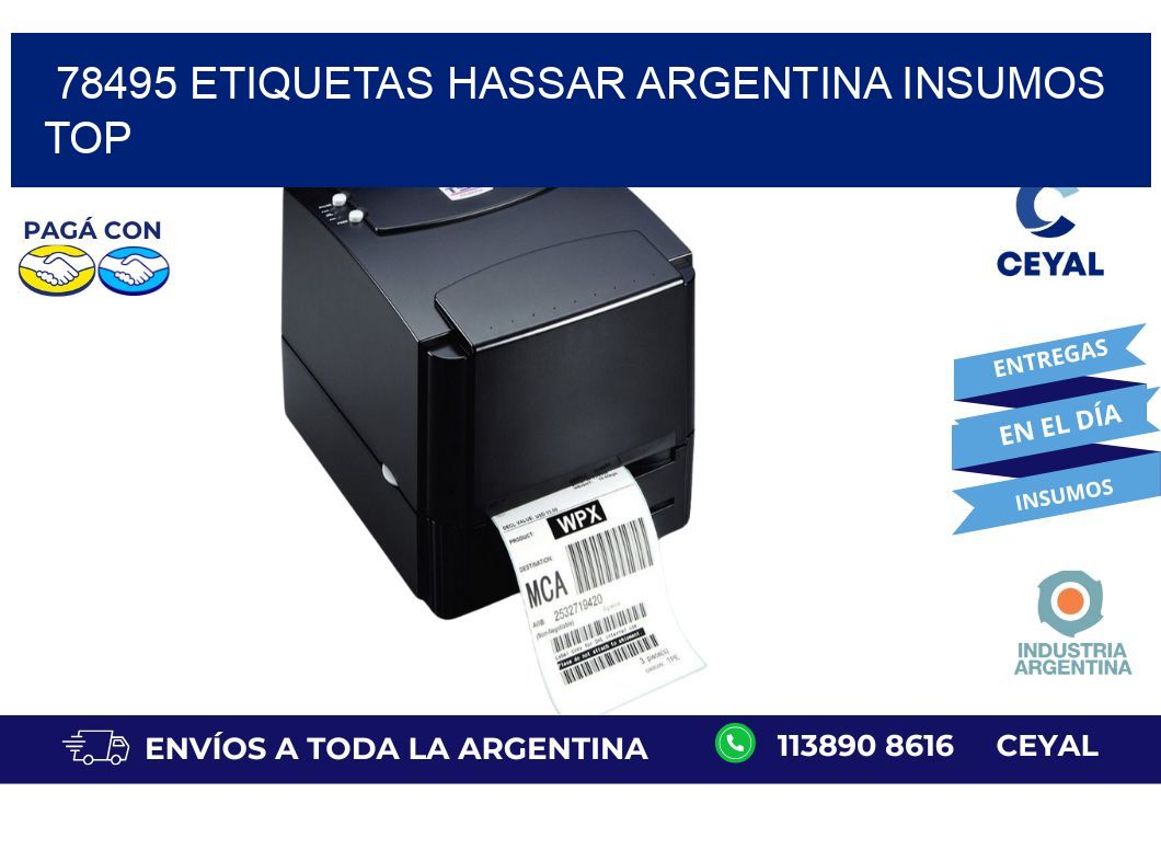 78495 etiquetas hassar argentina INSUMOS TOP
