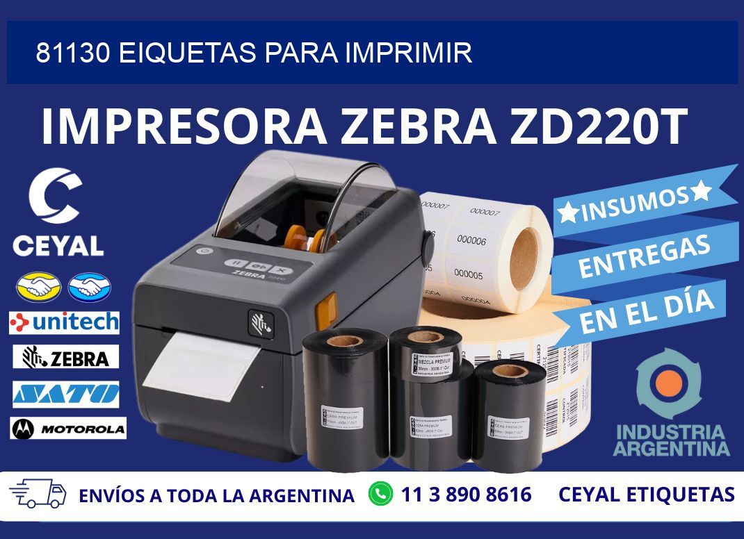 81130 EIQUETAS PARA IMPRIMIR