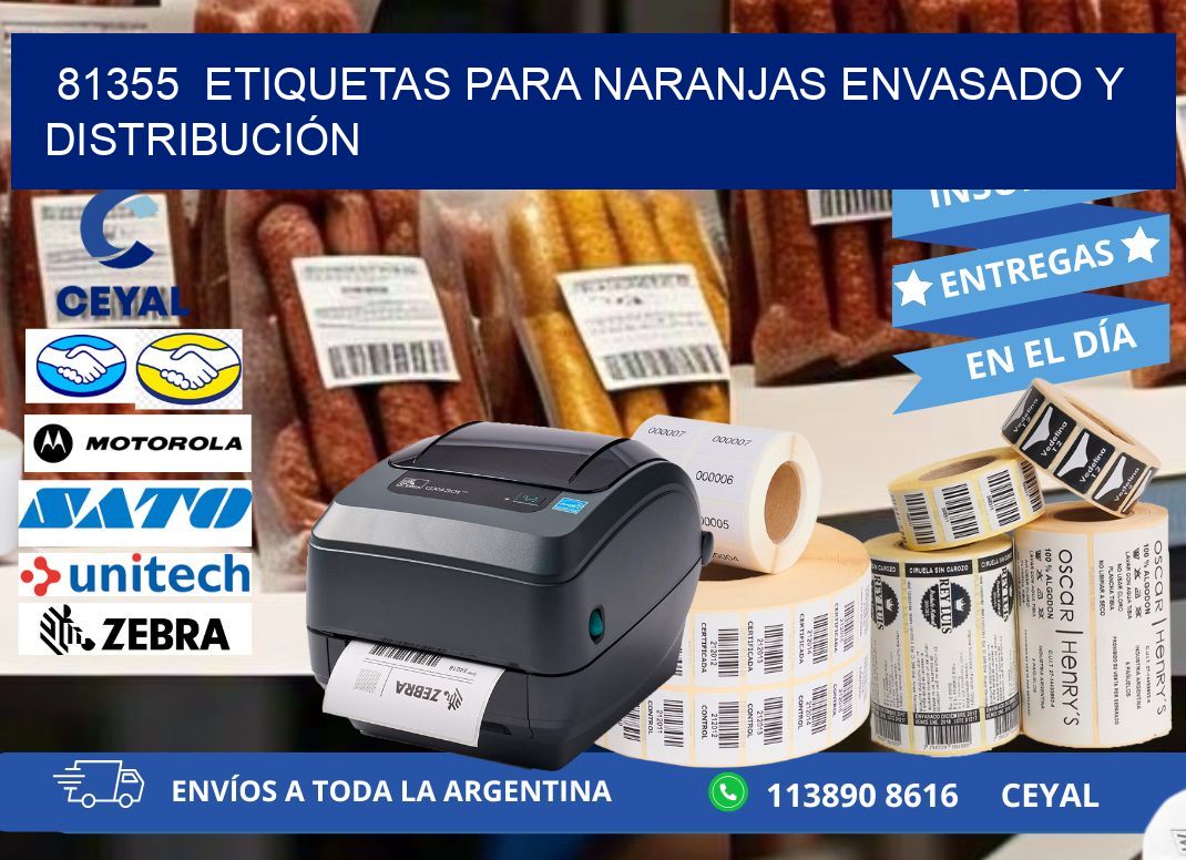 81355  ETIQUETAS PARA NARANJAS ENVASADO Y DISTRIBUCIÓN
