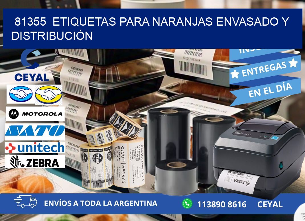 81355  ETIQUETAS PARA NARANJAS ENVASADO Y DISTRIBUCIÓN
