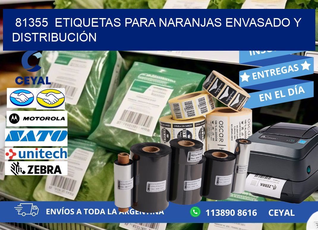 81355  ETIQUETAS PARA NARANJAS ENVASADO Y DISTRIBUCIÓN