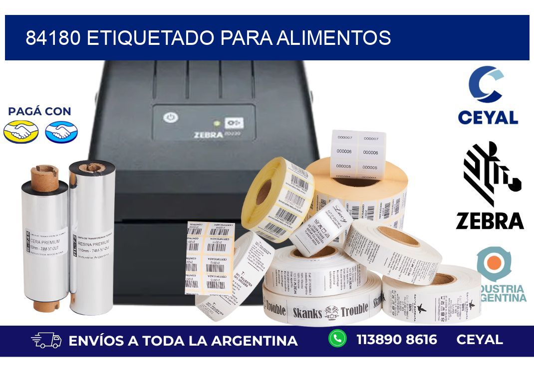 84180 ETIQUETADO PARA ALIMENTOS