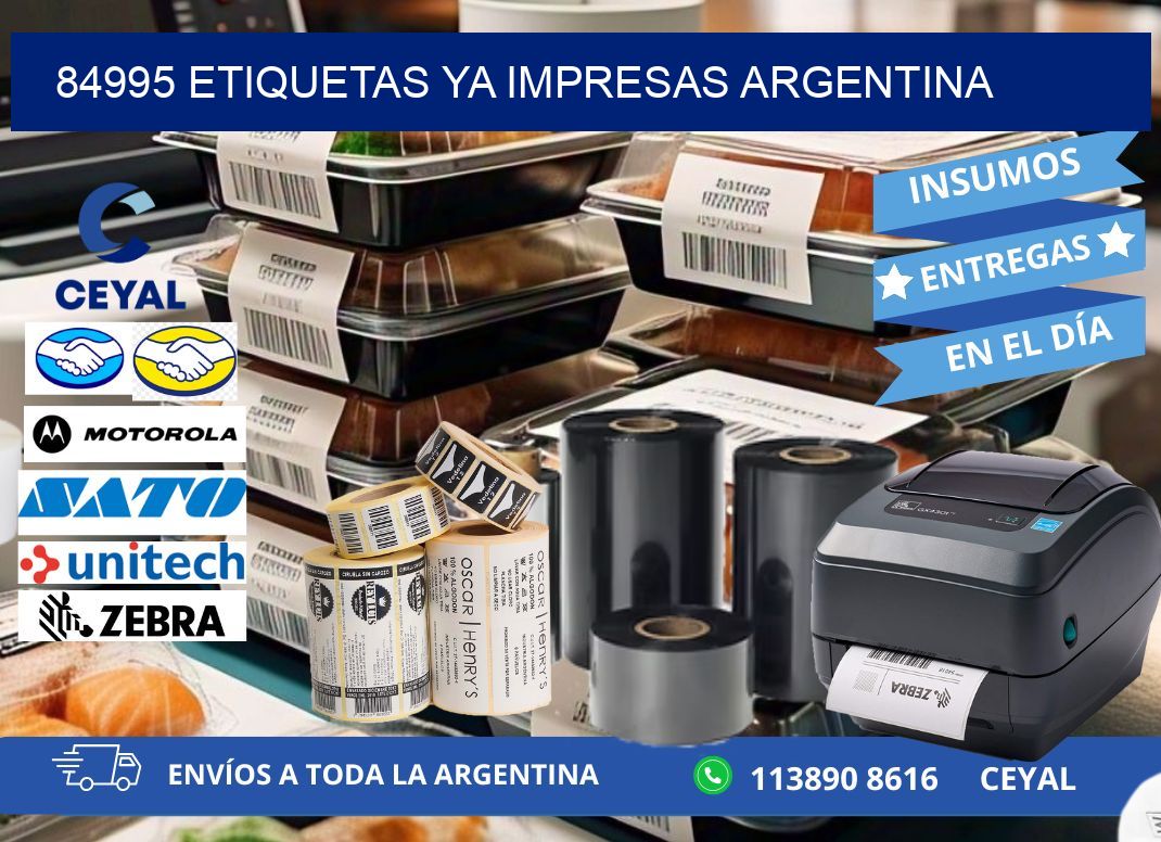 84995 ETIQUETAS YA IMPRESAS ARGENTINA