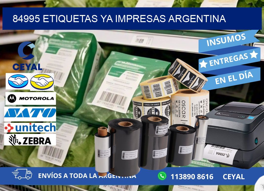 84995 ETIQUETAS YA IMPRESAS ARGENTINA
