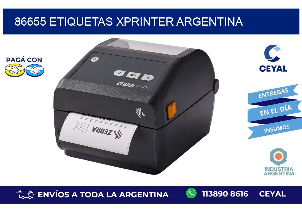 86655 etiquetas xprinter argentina