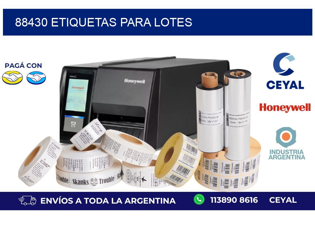 88430 ETIQUETAS PARA LOTES