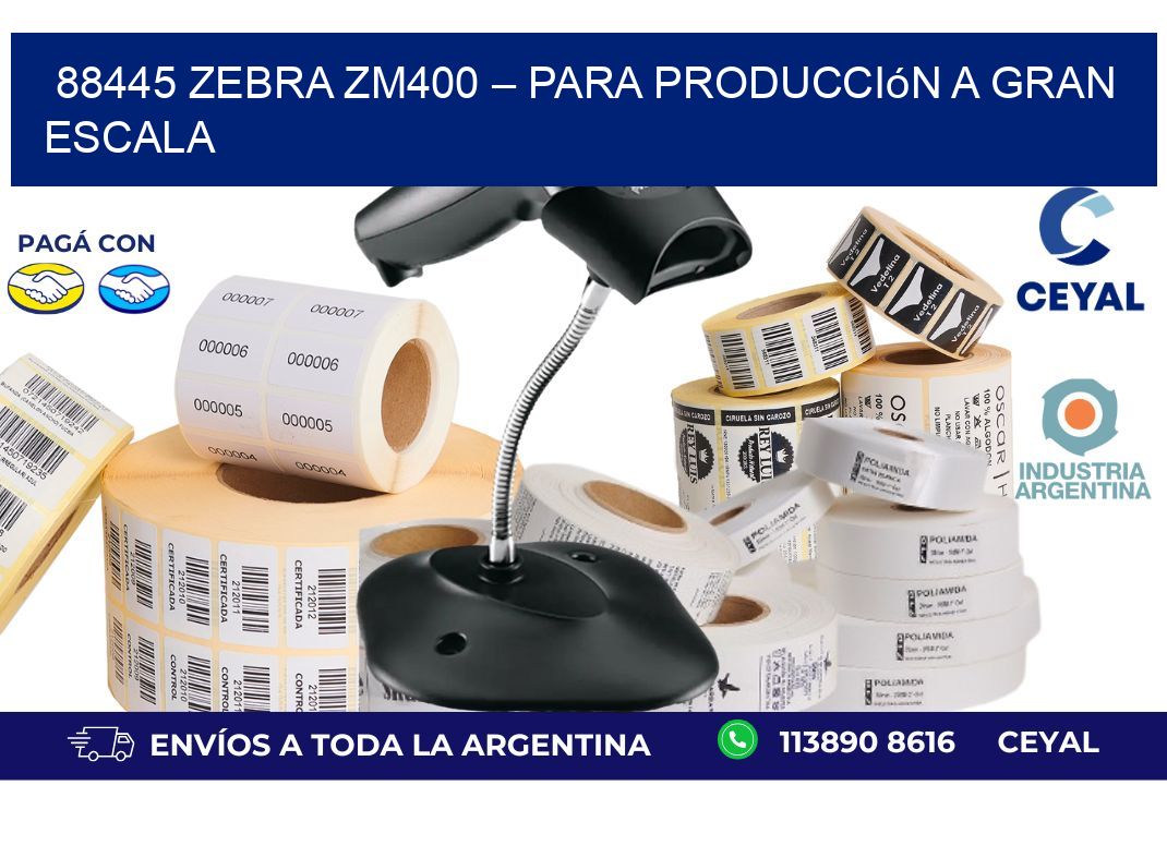 88445 Zebra ZM400 – Para Producción a Gran Escala
