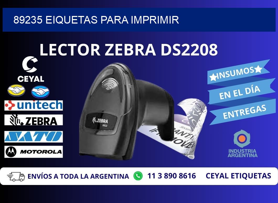 89235 EIQUETAS PARA IMPRIMIR