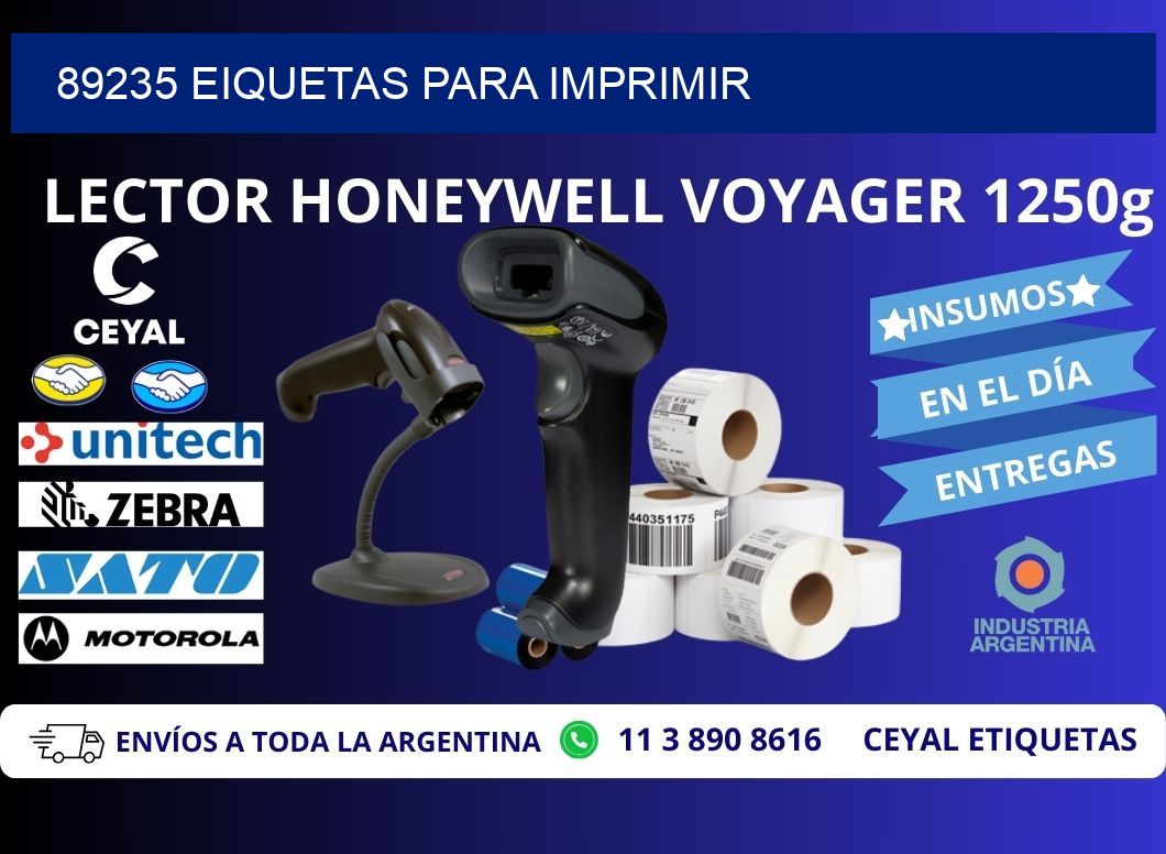 89235 EIQUETAS PARA IMPRIMIR