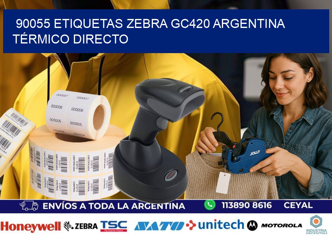 90055 etiquetas zebra gc420 argentina TÉRMICO DIRECTO