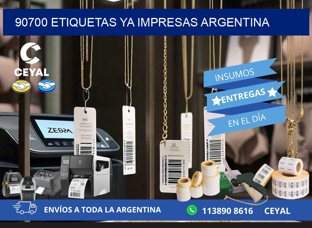 90700 ETIQUETAS YA IMPRESAS ARGENTINA