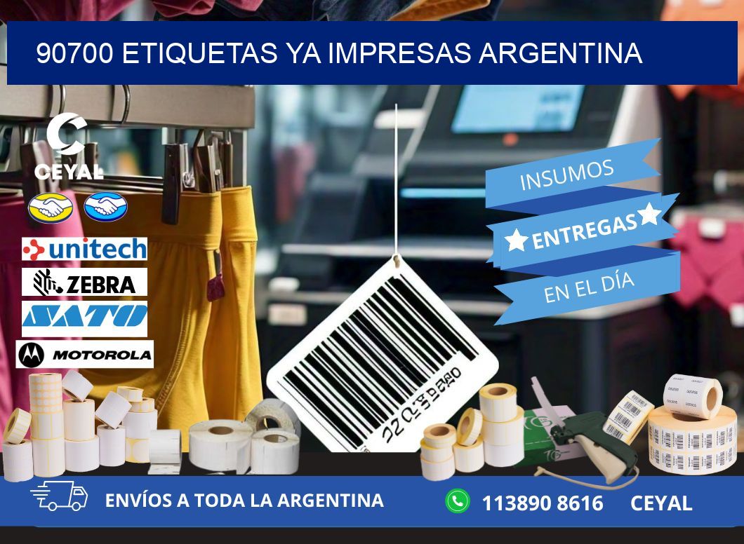 90700 ETIQUETAS YA IMPRESAS ARGENTINA