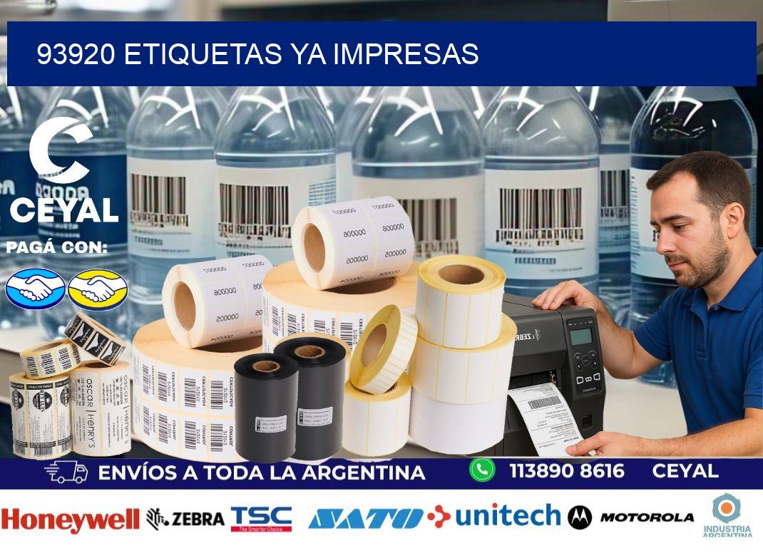 93920 ETIQUETAS YA IMPRESAS