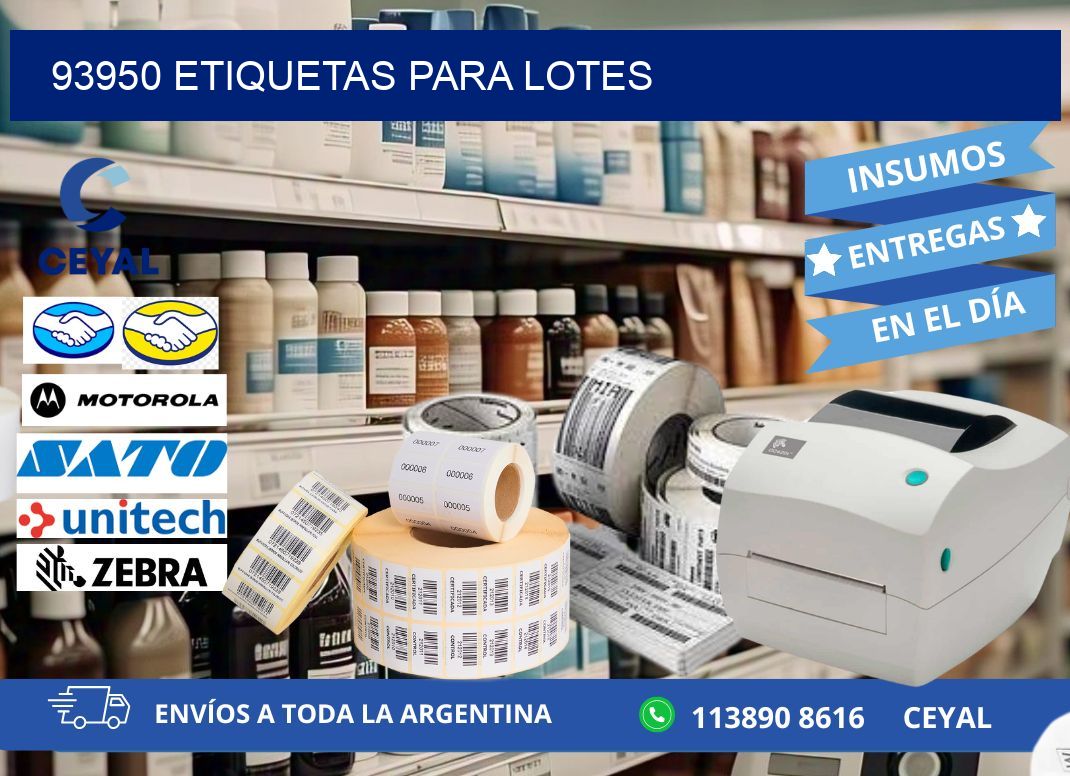 93950 ETIQUETAS PARA LOTES