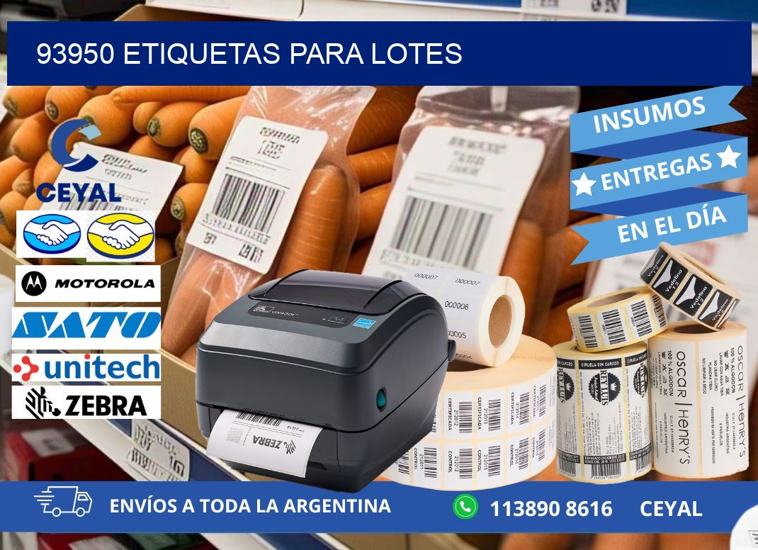 93950 ETIQUETAS PARA LOTES