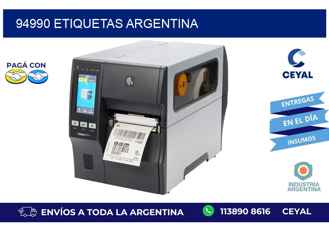 94990 etiquetas argentina