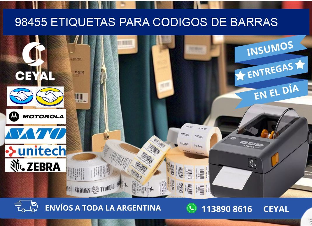 98455 ETIQUETAS PARA CODIGOS DE BARRAS