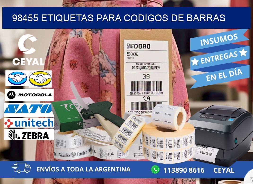 98455 ETIQUETAS PARA CODIGOS DE BARRAS