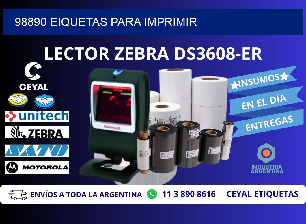 98890 EIQUETAS PARA IMPRIMIR