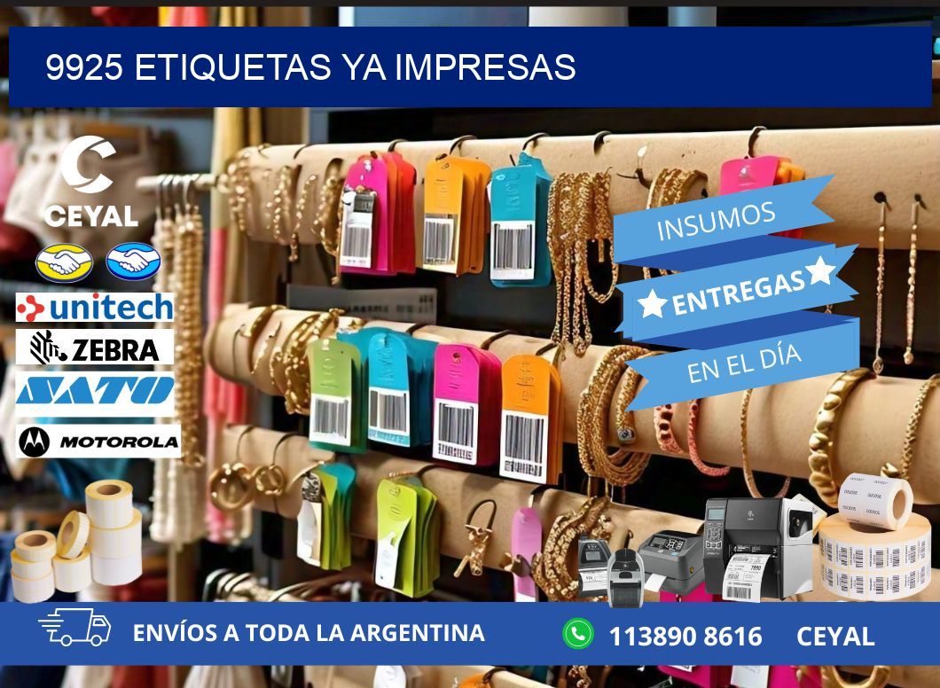 9925 ETIQUETAS YA IMPRESAS