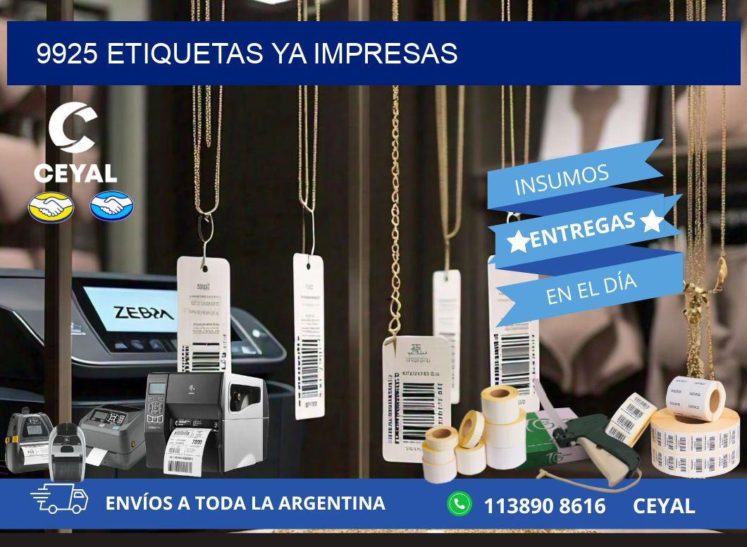 9925 ETIQUETAS YA IMPRESAS