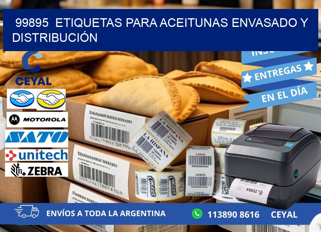 99895  ETIQUETAS PARA ACEITUNAS ENVASADO Y DISTRIBUCIÓN
