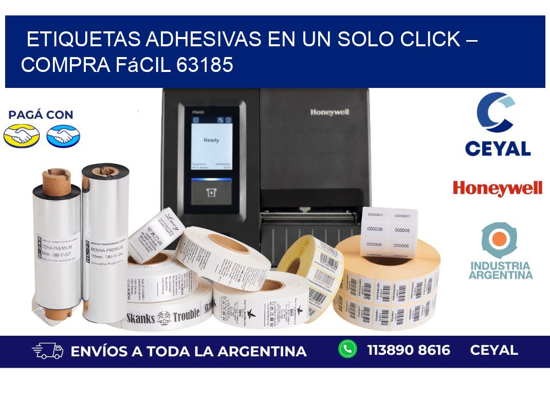 Etiquetas Adhesivas en un Solo Click – Compra Fácil 63185
