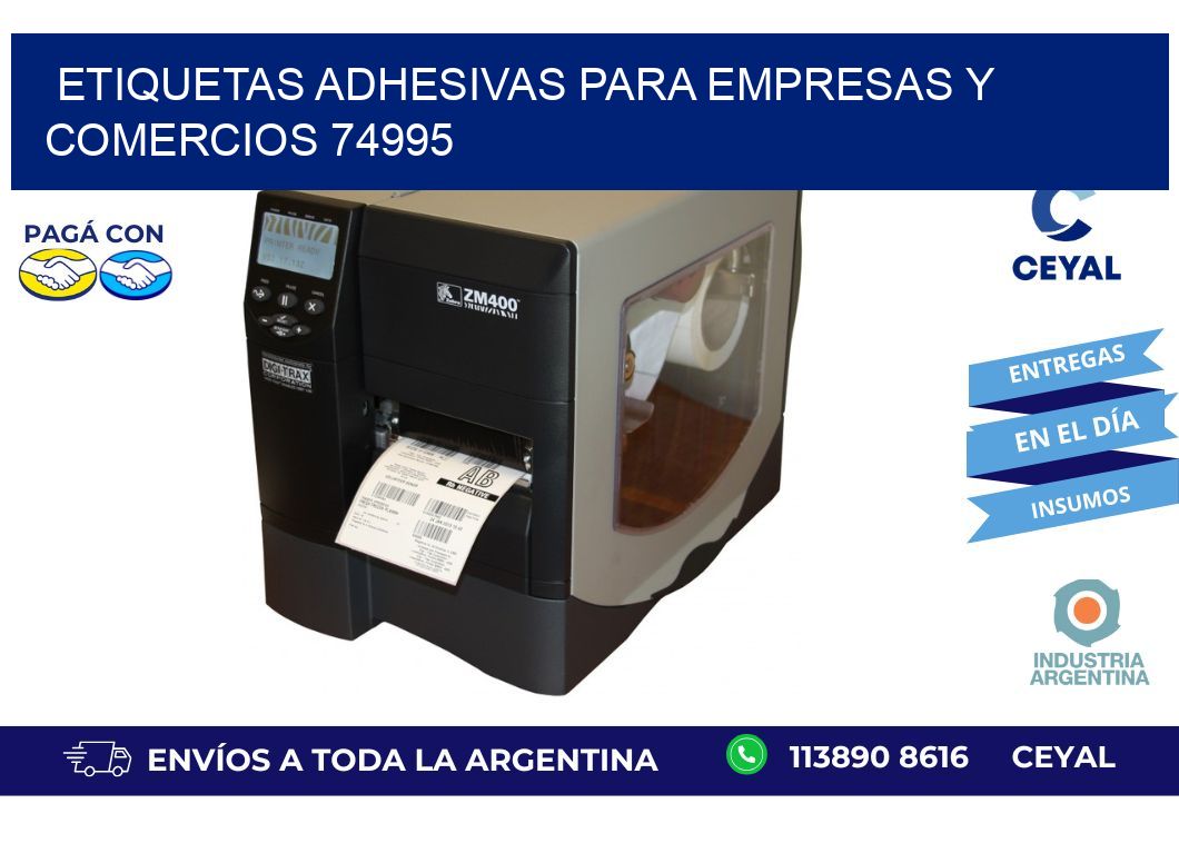 Etiquetas Adhesivas para Empresas y Comercios 74995